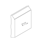 5/8" x 3-1/2" Character Grade White Oak Custom Baseboard - SPL2145