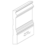 0.388" x 5.187" Cherry Custom Baseboard - SPL2165