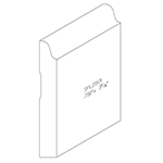 0.700" x 4-3/4" F/J Primed Poplar Custom Baseboard - SPL2169