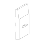 5/8" x 5.210" Knotty Eastern White Pine Custom Baseboard - SPL2176