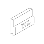 1/2" x 1-1/2" Character Grade White Oak Custom Baseboard - SPL2177