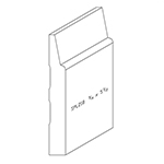 3/4" x 5-1/2" F/J Primed Poplar Custom Baseboard - SPL218