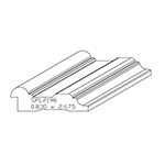 0.830" x 2.675" White Oak Custom Baseboard - SPL2196
