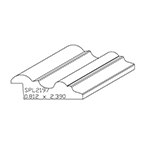 0.812" x 2.390" F/J Primed Poplar Custom Baseboard - SPL2197