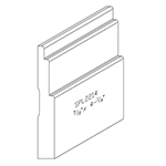 5/8" x 4-1/4" White Oak Custom Baseboard - SPL2213
