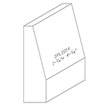 1-1/4" x 4-1/4" White Oak Custom Baseboard - SPL2214