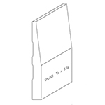 5/8" x 5-1/2" Knotty Eastern White Pine Custom Baseboard - SPL221