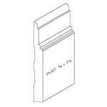 5/8" x 5-1/2" Knotty Eastern White Pine Custom Baseboard - SPL227