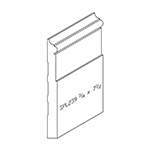 3/4" x 7-1/2" Quarter Sawn White Oak Custom Baseboard - SPL239