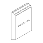 5/8" x 3-3/4" Quarter Sawn White Oak Custom Baseboard - SPL256