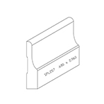 0.680" x 2.960" Knotty Eastern White Pine Custom Baseboard - SPL257