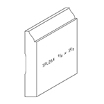 5/8" x 3-1/2" Knotty Eastern White Pine Custom Baseboard - SPL264