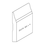 0.565" x 4" Quarter Sawn White Oak Custom Baseboard - SPL274