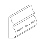 13/16" x 2.200" Brazilian Cherry Custom Baseboard - SPL281