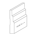 3/4" x 4" F/J Primed Poplar Custom Baseboard - SPL286