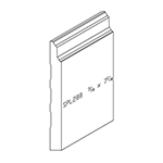 3/4" x 7-1/4" F/J Primed Poplar Custom Baseboard - SPL288