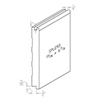 13/16" x 6-7/8" White Oak Custom Baseboard - SPL293