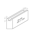 0.830" x 1.400" Hard Maple Custom Baseboard - SPL295