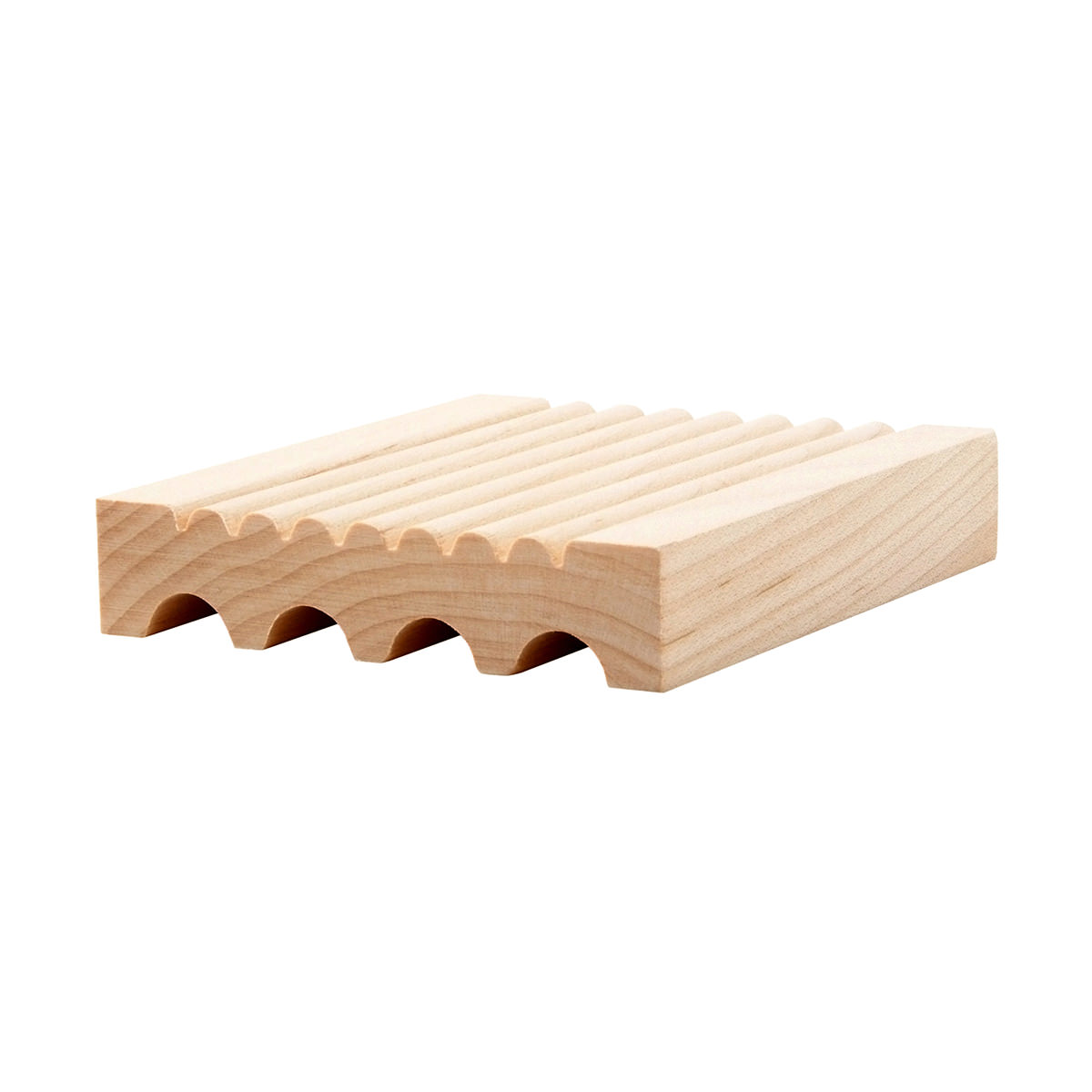 3 4 X 3 1 2 Hard Maple Fluted Beaded Casing B115