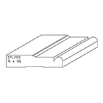 3/4" x 3-1/2" F/J Primed Poplar Custom Casing - SPL1003