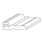 1-1/16" x 3-1/2" Natural Alder Custom Casing - SPL1004