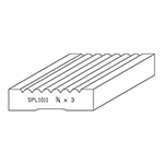 3/4" x 3" Natural Alder Custom Casing - SPL1011