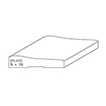 3/4" x 3-1/2" F/J Primed Poplar Custom Casing - SPL1015