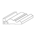 1-1/16" x 3-1/2" Hard Maple Custom Casing - SPL1017