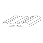 3/4" x 5" F/J Primed Poplar Custom Casing - SPL1025