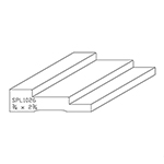 3/4" x 2-3/4" F/J Primed Poplar Custom Casing - SPL1026