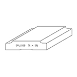 3/4" x 3-1/2" F/J Primed Poplar Custom Casing - SPL1028