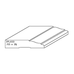 0.705" x 3-1/2" F/J Primed Poplar Custom Casing - SPL1033