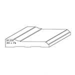 0.800" x 4-3/8" F/J Primed Poplar Custom Casing - SPL1035