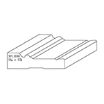 1-1/16" x 3-7/8" F/J Primed Poplar Custom Casing - SPL1038