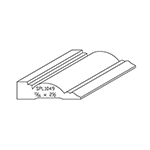 11/16" x 2-1/2" F/J Primed Poplar Custom Casing - SPL1049