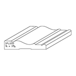 3/4" x 3-9/16" F/J Primed Poplar Custom Casing - SPL1050