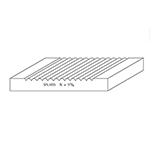 3/4" x 5-15/16" Natural Alder Custom Casing - SPL1055