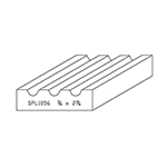 3/4" x 2-3/4" Cherry Custom Casing - SPL1056