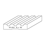 3/4" x 3-1/2" F/J Primed Poplar Custom Casing - SPL1063