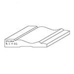 3/4" x 4" F/J Primed Poplar Custom Casing - SPL1064