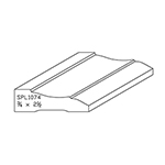 3/4" x 2-1/2" F/J Primed Poplar Custom Casing - SPL1074