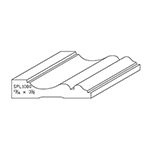 13/16" x 3-1/2" F/J Primed Poplar Custom Casing - SPL1080