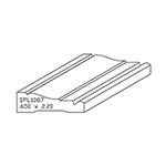 0.650" x 2.200" Poplar Custom Casing - SPL1087