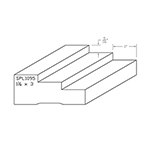 1-1/4" x 3" Hickory Custom Casing - SPL1095