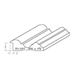 0.890" x 2-3/4" Poplar Custom Casing - SPL1097