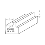 1-1/4" x 1-1/2" White Oak Custom Casing - SPL1099