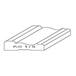 3/4" x 3-1/4" F/J Primed Poplar Custom Casing - SPL1101