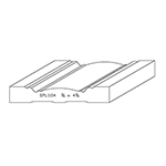 3/4" x 4-3/4" F/J Primed Poplar Custom Casing - SPL1104