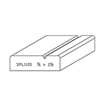 3/4" x 2-1/2" F/J Primed Poplar Custom Casing - SPL1105