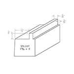 1-13/16" x 2" White Oak Custom Casing - SPL1107